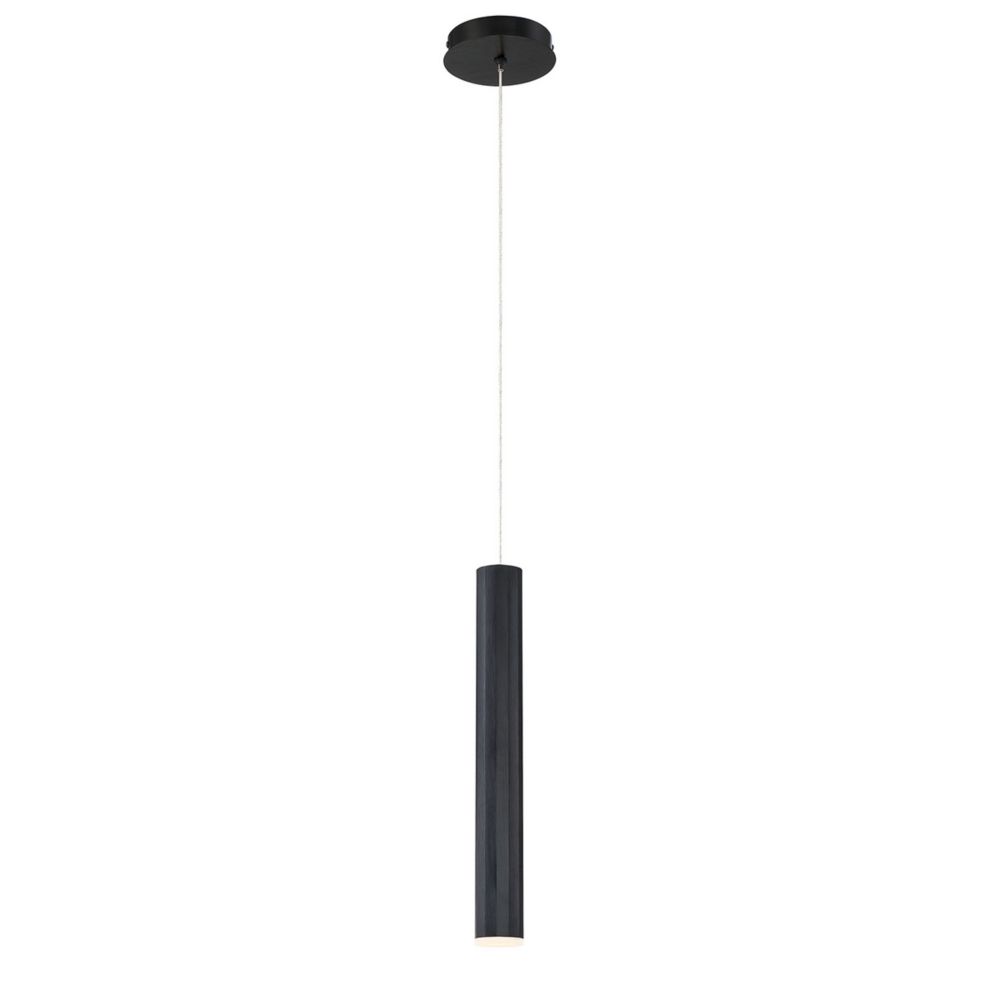 Eurofase Baldwin LED Tube Light Pendant in Black The Home Depot Canada