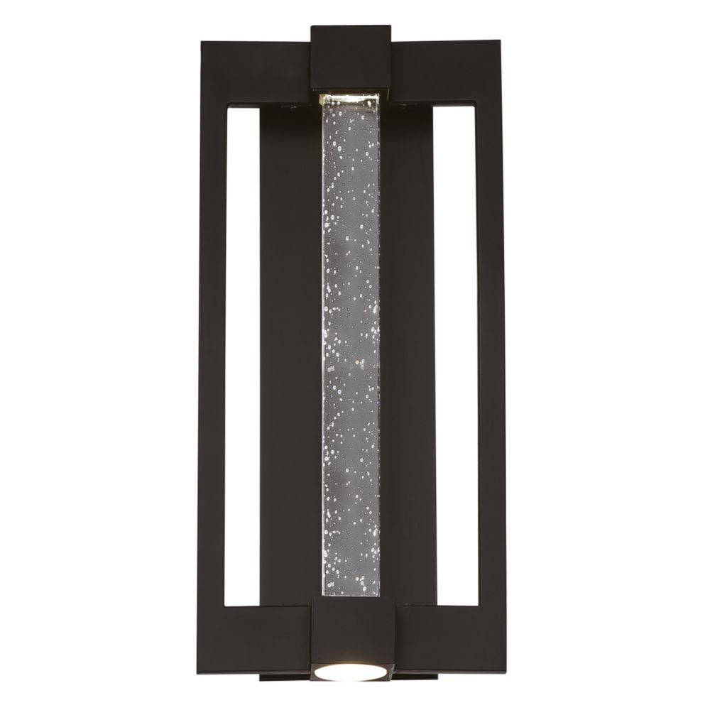 Eurofase Hanson Outdoor LED Large Black Wall Sconce The Home Depot Canada