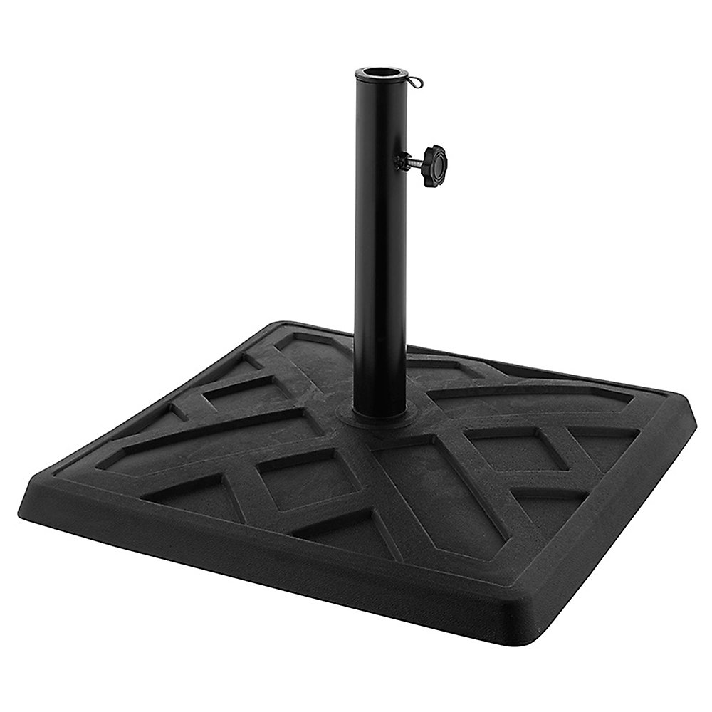 Square Outdoor Patio Umbrella Base Black