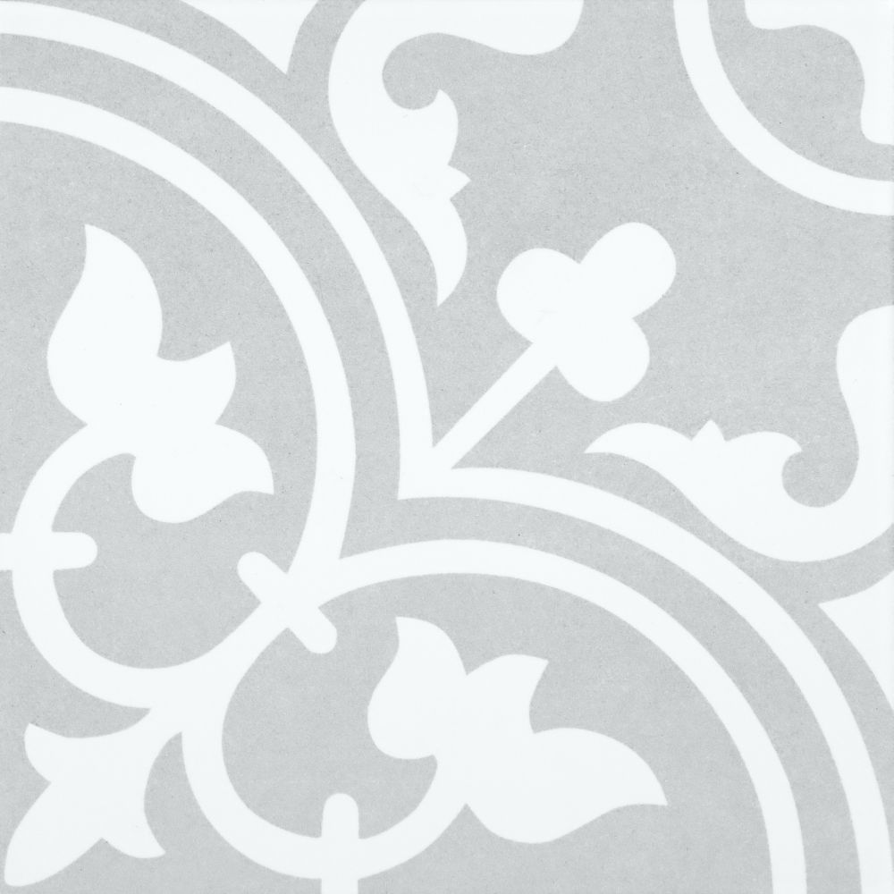 Arte Midelt Grey 9-3/4-Inch X 9-3/4-Inch Porcelain Floor & Wall Tile (10.76 Sq. Ft. / Case)