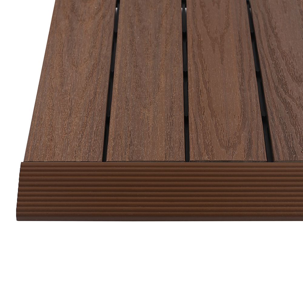 NewTechWood 1/6 ft. x 1 ft. Quick Deck Composite Deck Tile Straight