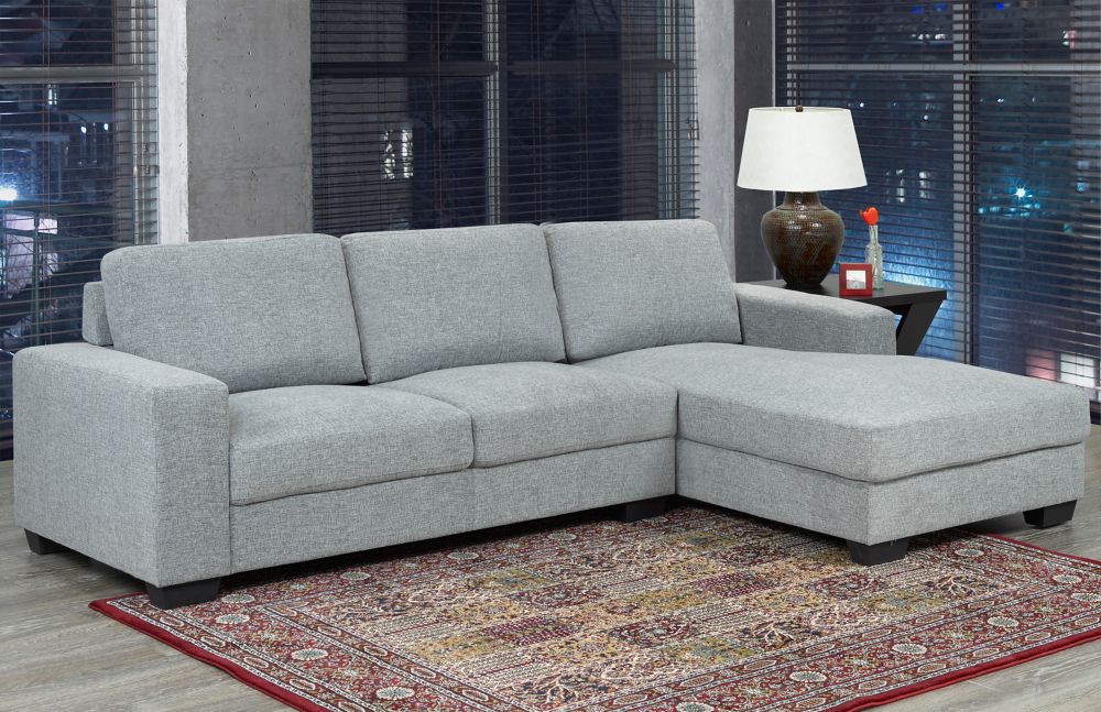 Brassex Inc. Sofa Sectionnel, Gris Home Depot Canada