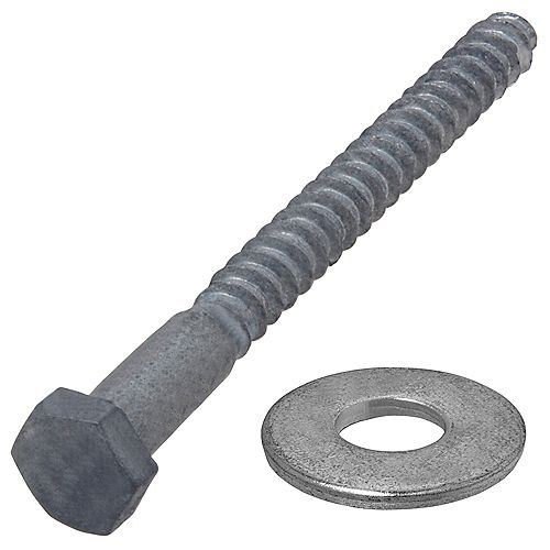 Paulin 3/8inch x 8inch Hex Head Lag Bolt Hot Dipped Galvanized