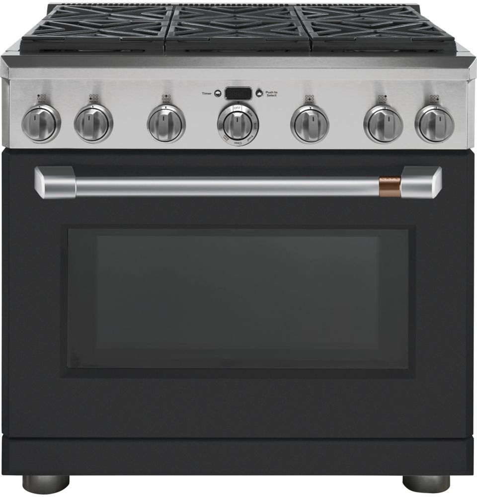 Café 36inch W 6.2 Cu. ft. Professional Gas Range in Matte