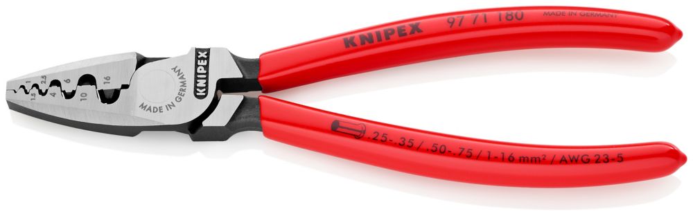 CABLE LINKS 97 71 180 Knipex 7.25 inch CRIMPING PLIERS