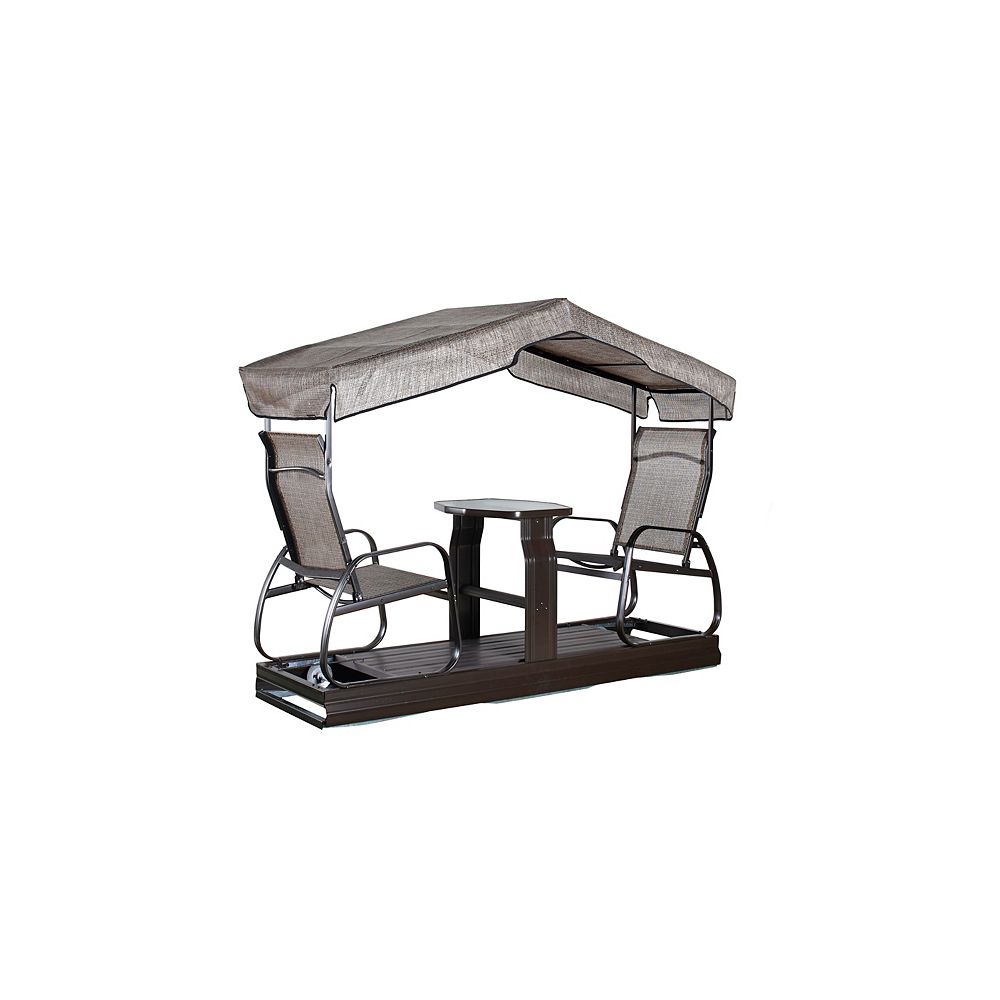 Sojag Eco 2Seater Garden Swing in Dark Brown The Home Depot Canada