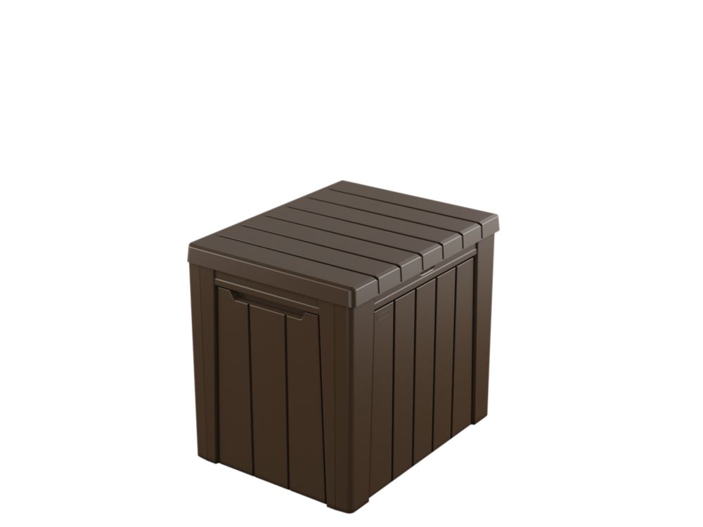 keter urban 30 gallon outdoor deck box storage table