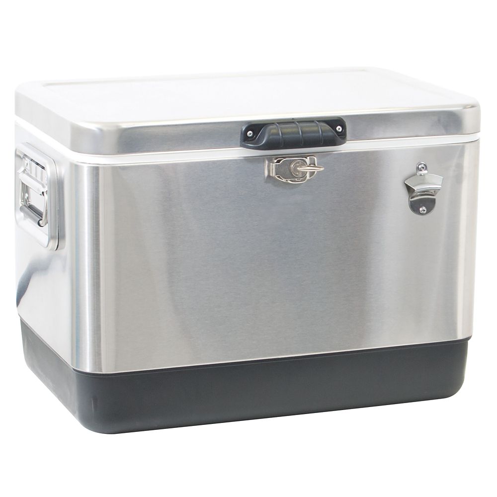 RIO Brands Gear Stainless Steel Cooler 54 qt. | The Home Depot Canada