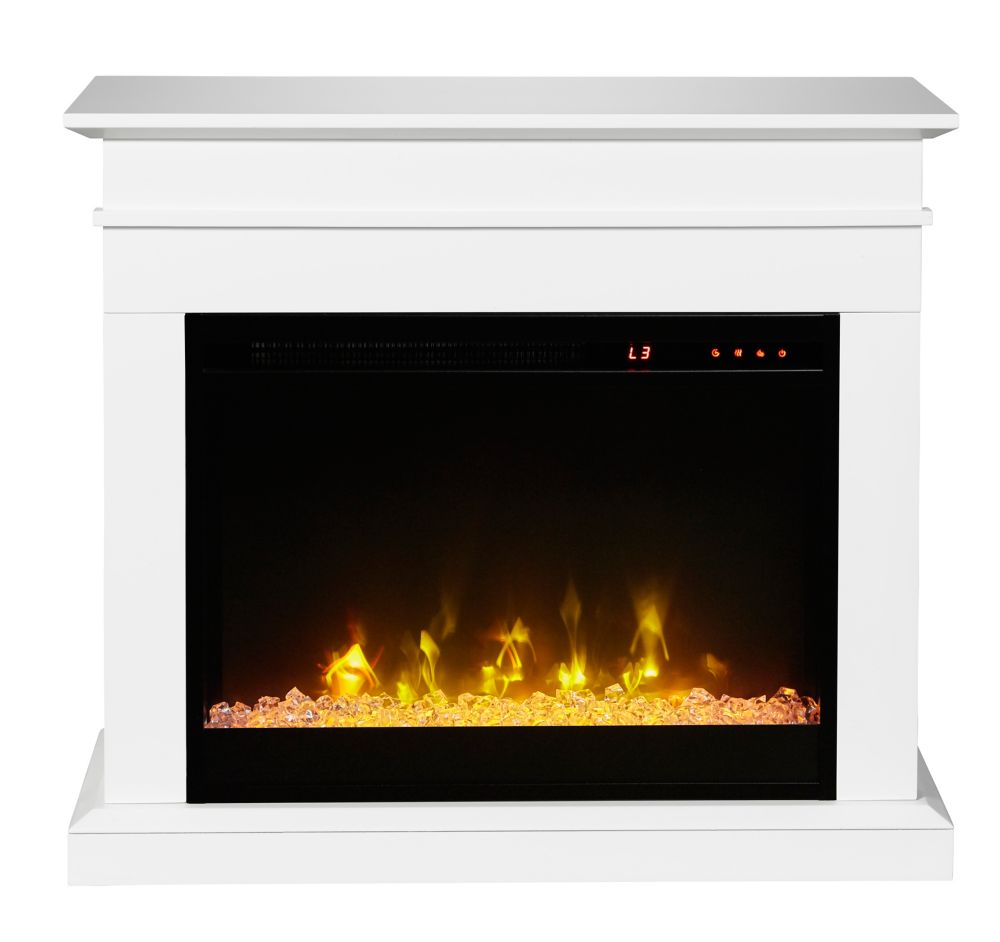 Dimplex Jasmine Electric Fireplace Mantel By C3 White