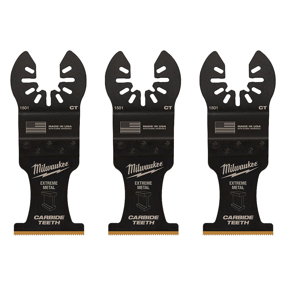 Milwaukee Tool 13/8inch Carbide Teeth Metal Cutting Titanium Coated Oscillating Multi To