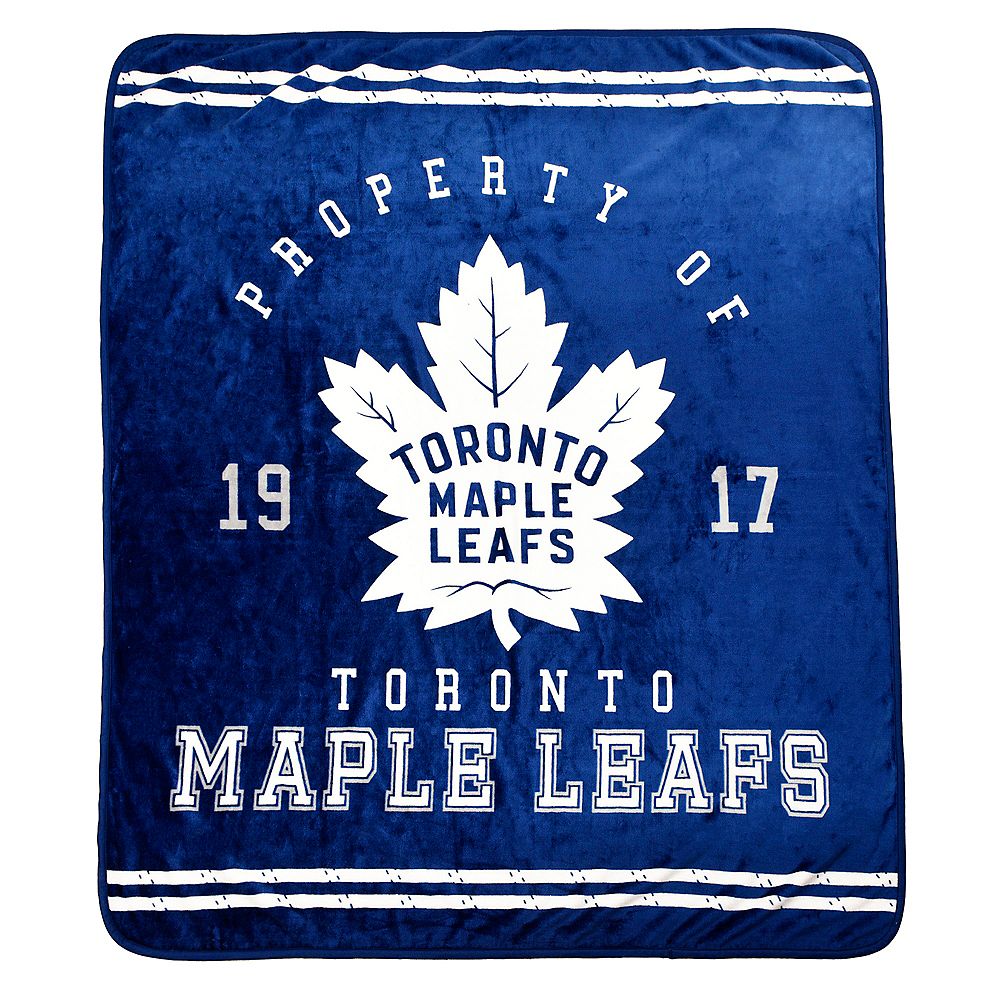 NHL NHL Toronto Maple Leafs Luxury Velour Blanket | The Home Depot Canada