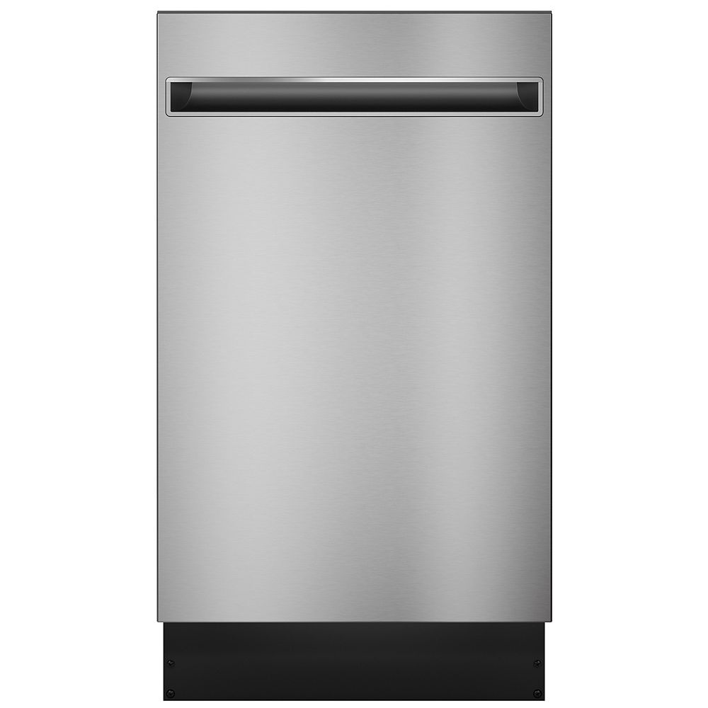 GE Profile Lavevaisselle encastré à commande supérieure de 18 po avec intérieur en acier