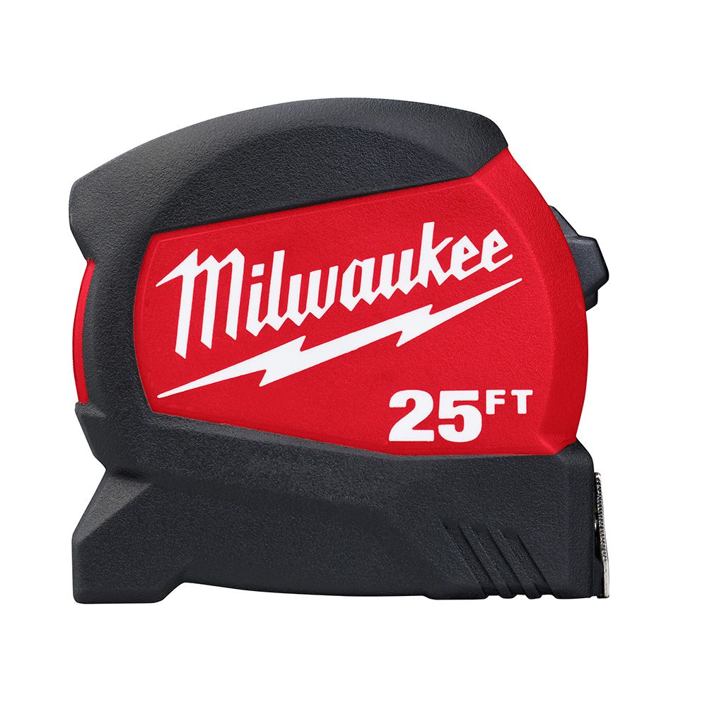 Milwaukee Tool 25 Ft X 1 2 inch Compact Wide Blade Tape Measure With