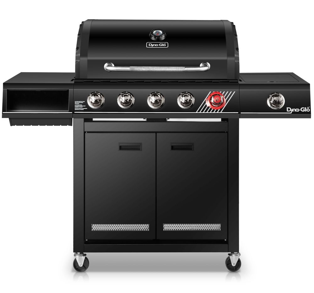 DynaGlo 5Burner LP Gas Grill with Sear Burner and Side Burner in