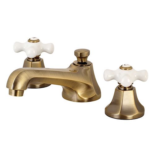 Kingston Brass Vintage Cross OldFashion Basin 8 in. Widespread 2