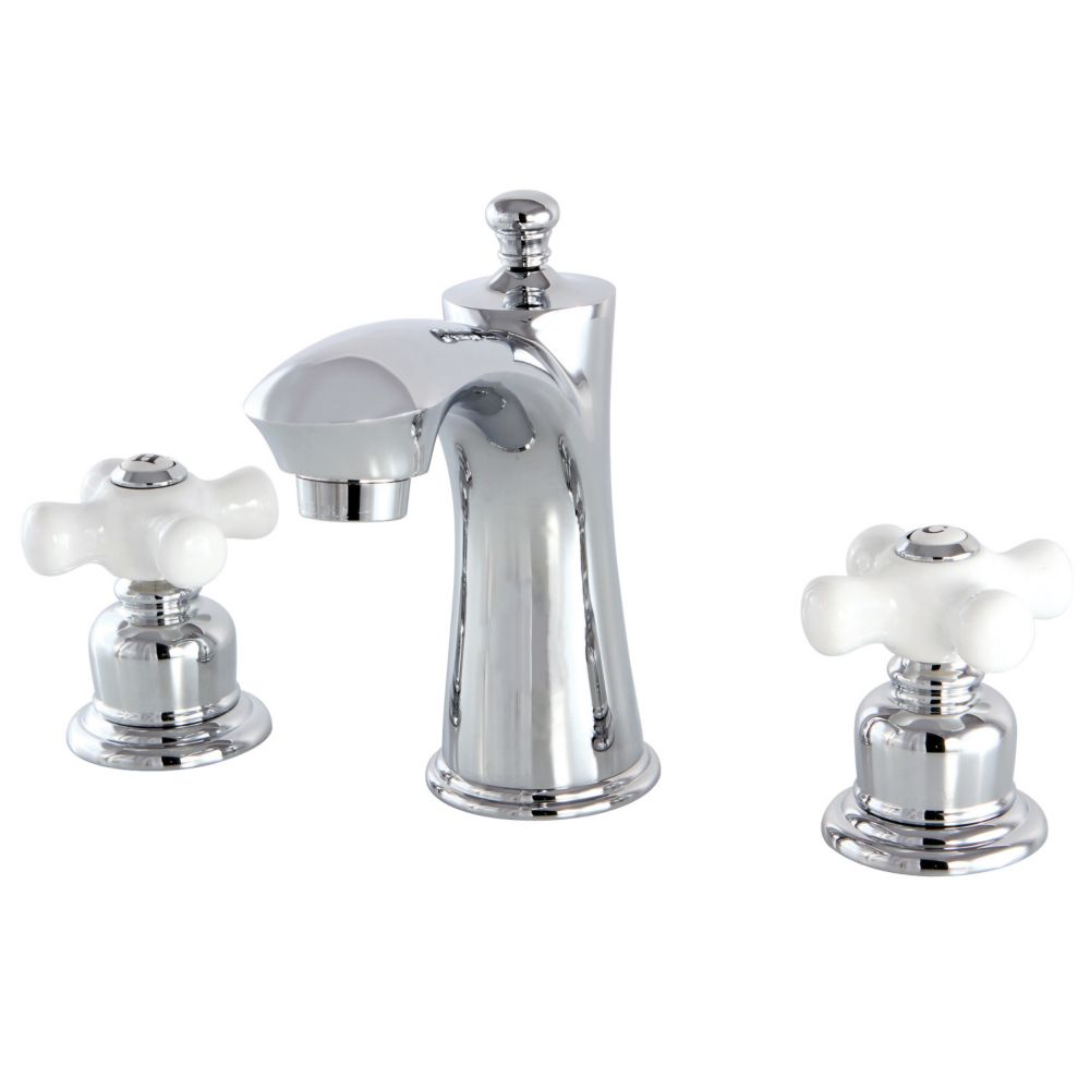 Kingston Brass Victorian 8 In. Widespread 2-Handle Bathroom Faucet In ...