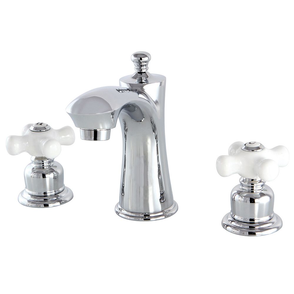 Kingston Brass Victorian 8 In Widespread 2 Handle Bathroom Faucet In Polished Chrome The Home