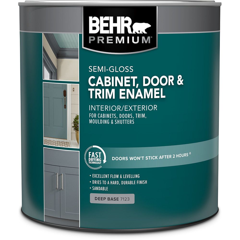 BEHR PREMIUM Cabinet & Trim Interior Semi-Gloss Enamel Paint - Deep