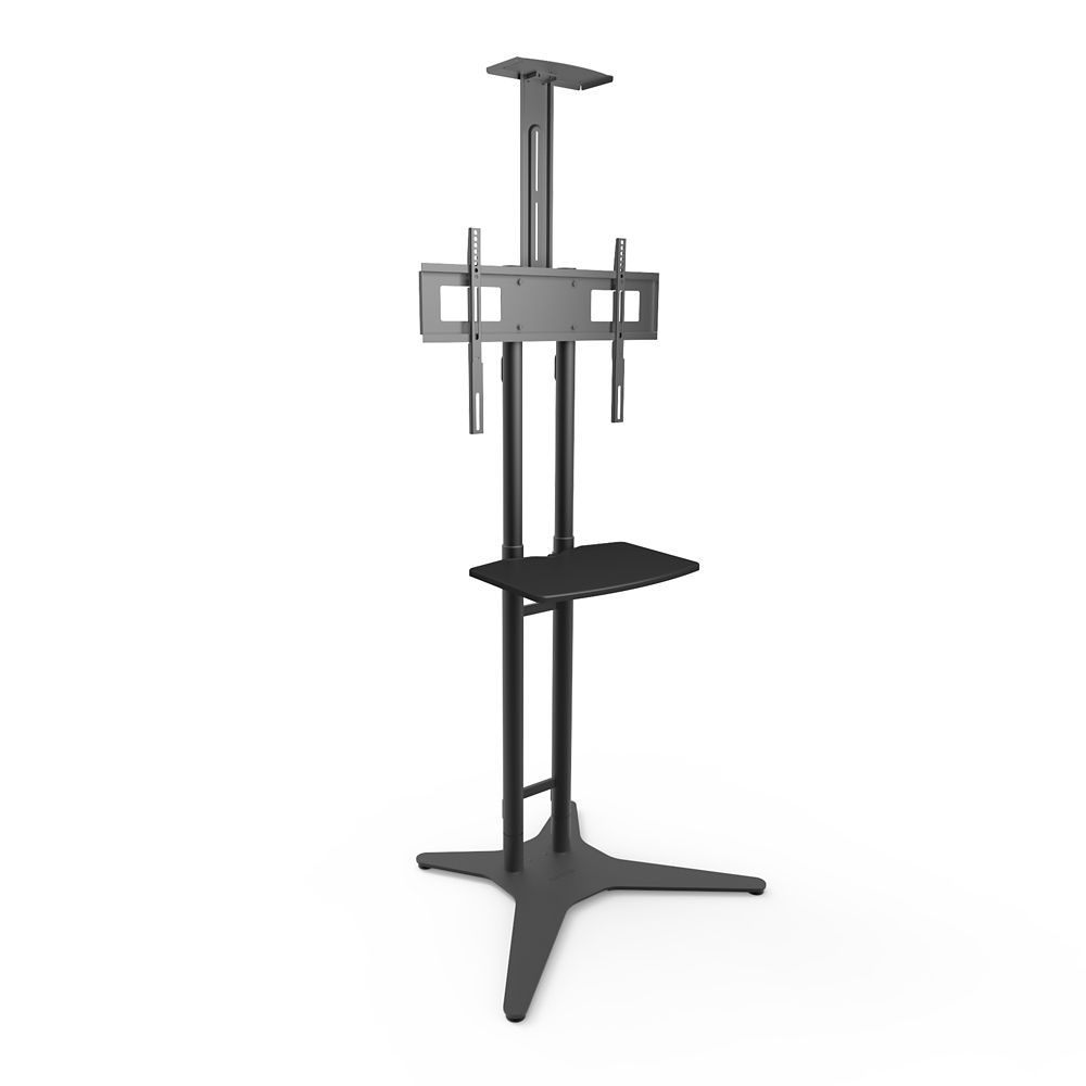 Kanto TV Floor Stand with Adjustable Tray for 32inch to 55inch TVs