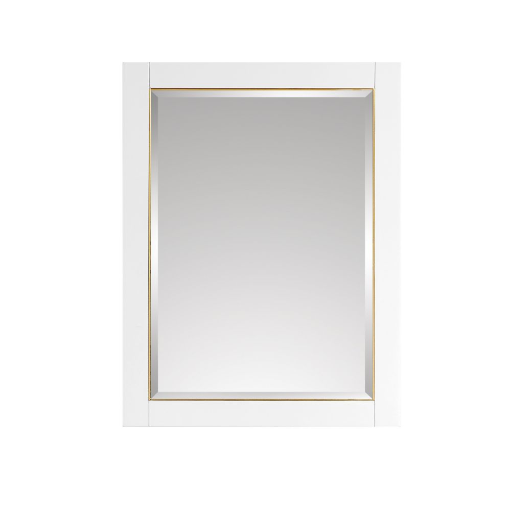 Avanity 24 inch Framed Mirror for Allie / Austen / Mason in White with