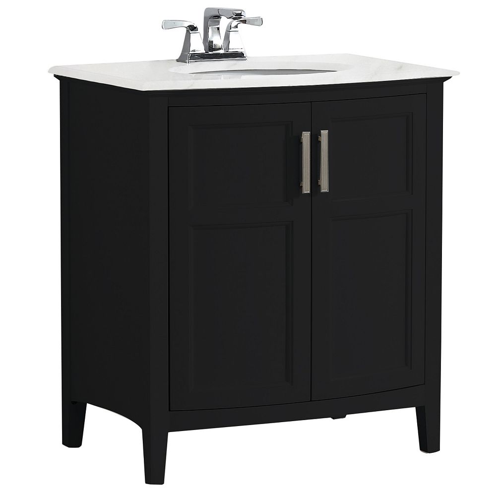 Simpli Home Winston 30 inch Contemporary Bath Vanity in ...