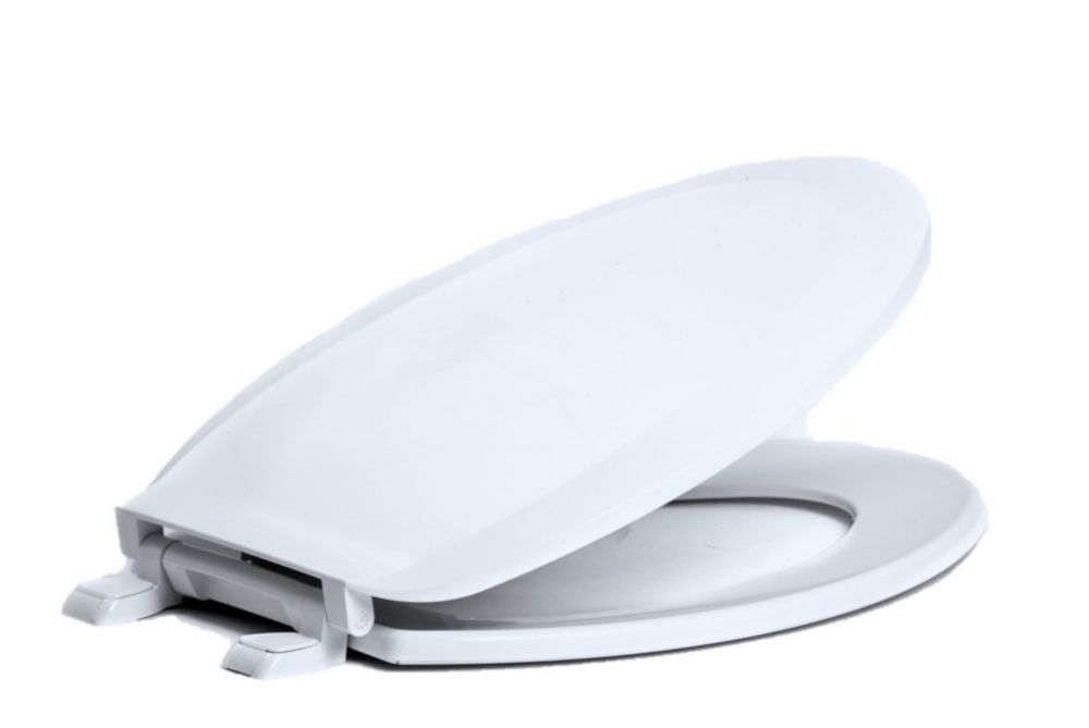 Centoco 1600301 Elongated Toilet Seat, Crane White (Bright/Cotton