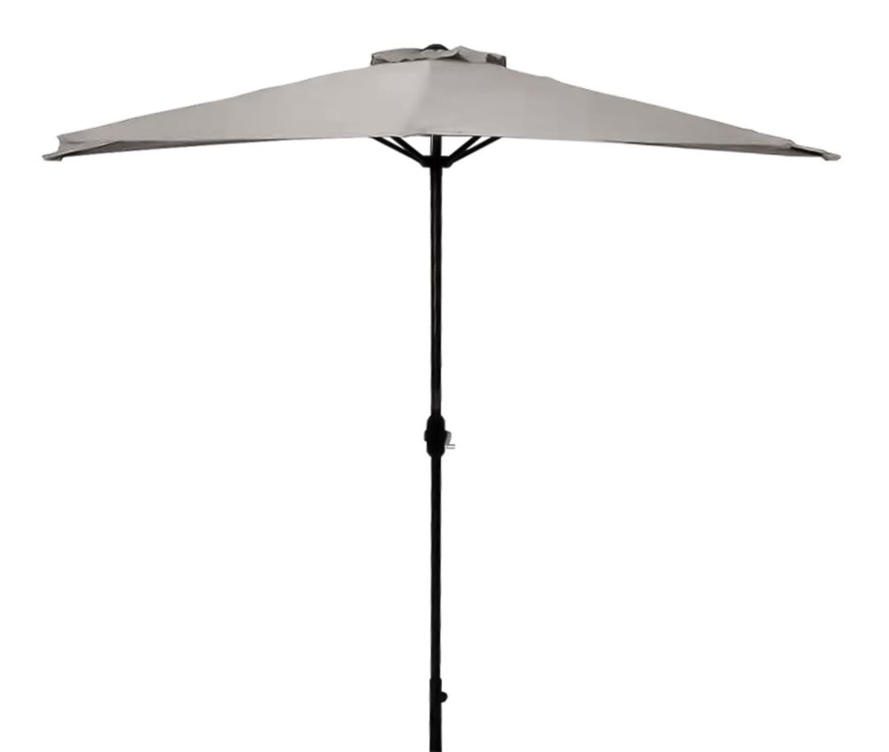 Henryka Ltd Half 9 feet umbrella in beige color The Home Depot Canada