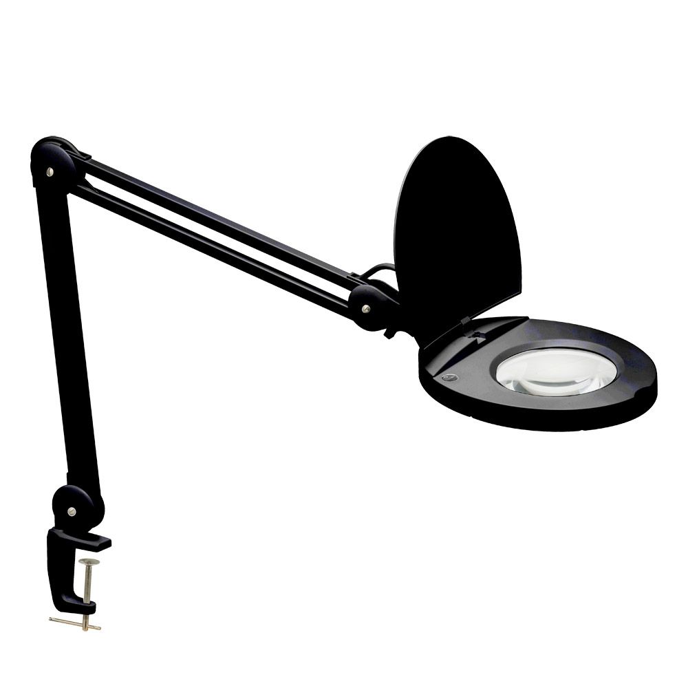 Dainolite 8W LED Magnifier Lamp, Black The Home Depot Canada