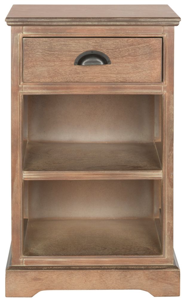 Safavieh Anderson Side Table in Natural Pine The Home Depot Canada