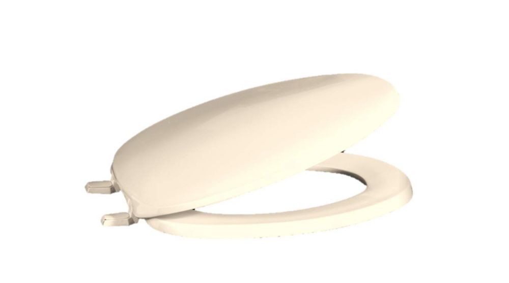Centoco 600416 Elongated Toilet Seat, Biscuit The Home Depot Canada