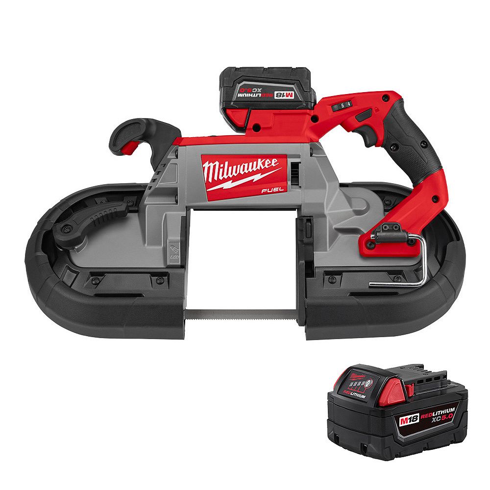 Milwaukee Tool M18 FUEL 18V LithiumIon Brushless Deep Cut DualTrigger Band Saw Kit with
