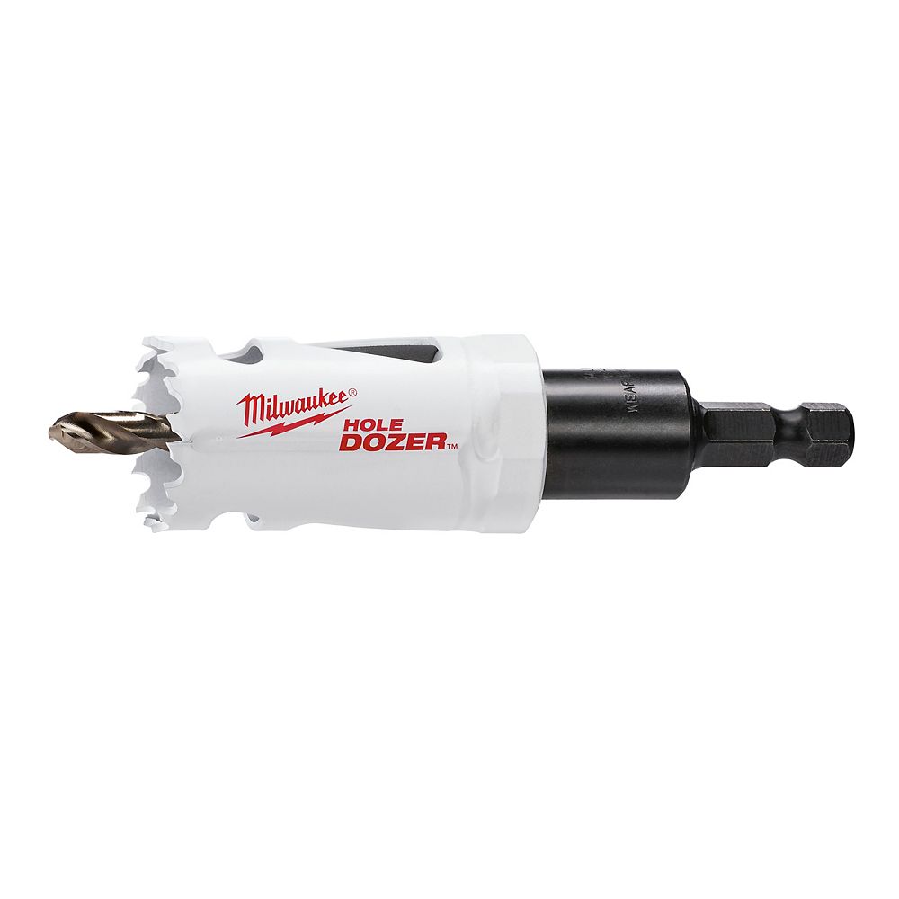 Milwaukee Tool Scie cloche bimétallique de 1-1/8 po avec arbre de 3/8