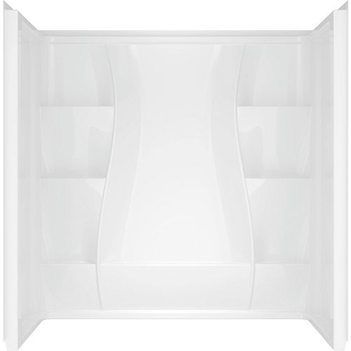 MAAX White Margarita Acrylic Tub Wall Kit 73inches The Home Depot Canada