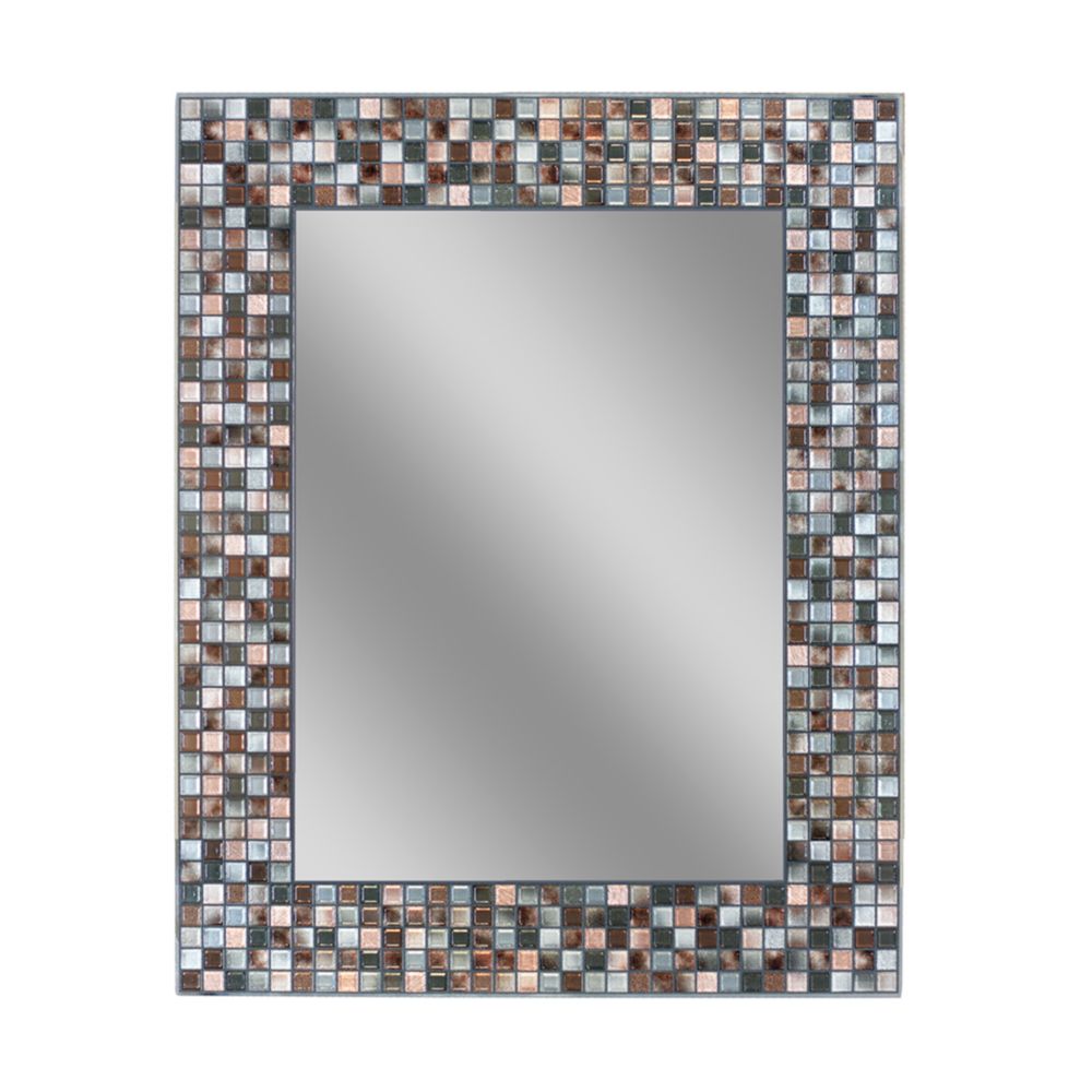 Miroir mosaïque rectangulaire