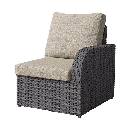 hampton bay cayman woven egg patio chair