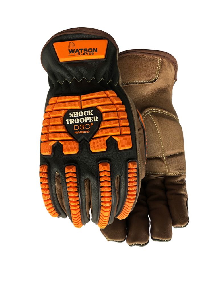 Forney 53422 Blue Leather Heavy Duty Mens Welding Gloves with Reinforced Thumb Large