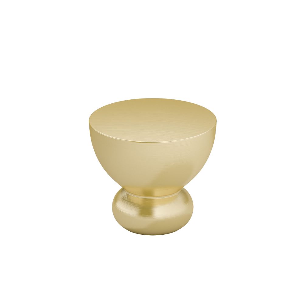 Richelieu 1 1/32inch (26 mm) Brushed Gold Contemporary Knob