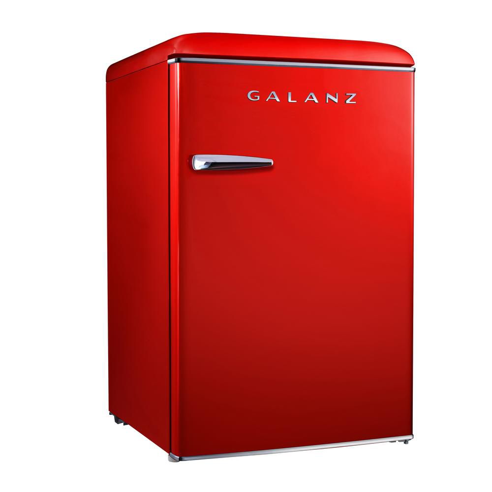Galanz Galanz Cu Ft Retro Mini Refrigerator Single Door Fridge
