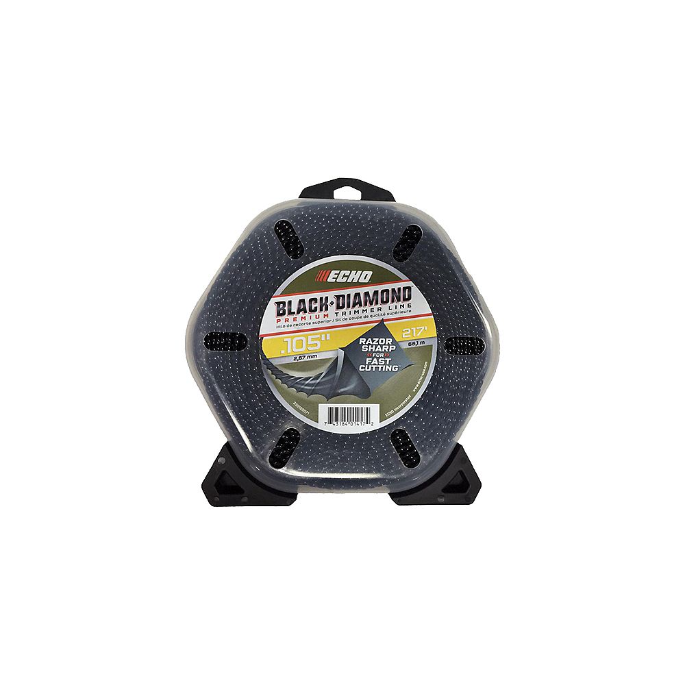 ECHO 1LB 0.105 BLACK DIAMOND STRING TRIMMER LINE (217') | The Home