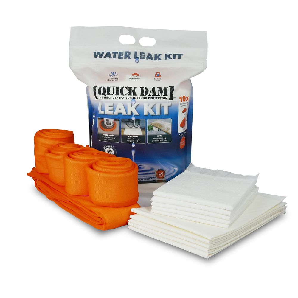 Quick Dam Indoor Leak Kit Absorbent Mats, Drip Mats and Water Dams The Home Depot Canada