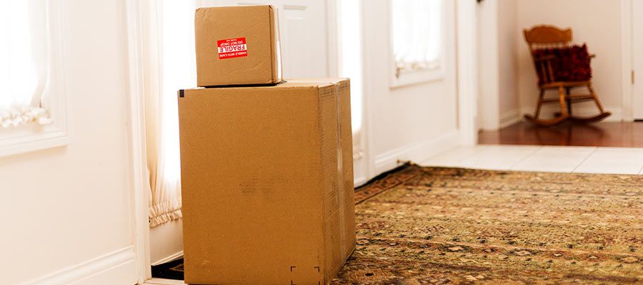 Delivered package at the doorstep