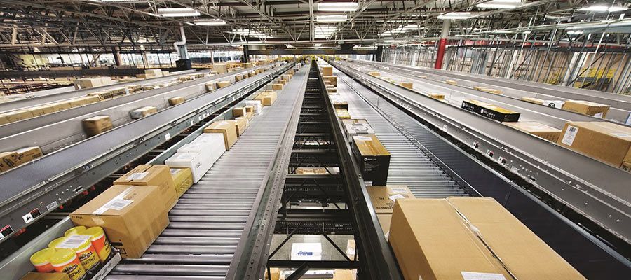 Package sorting center