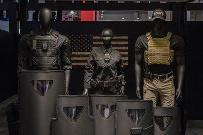 Safariland Group is using Honeywell Spectra Shield® in a breakthrough new design that changes the way ballistic glass is installed in ballistic handheld shields. The resulting shields can be up to 20 percent lighter. (PRNewsfoto/Honeywell)