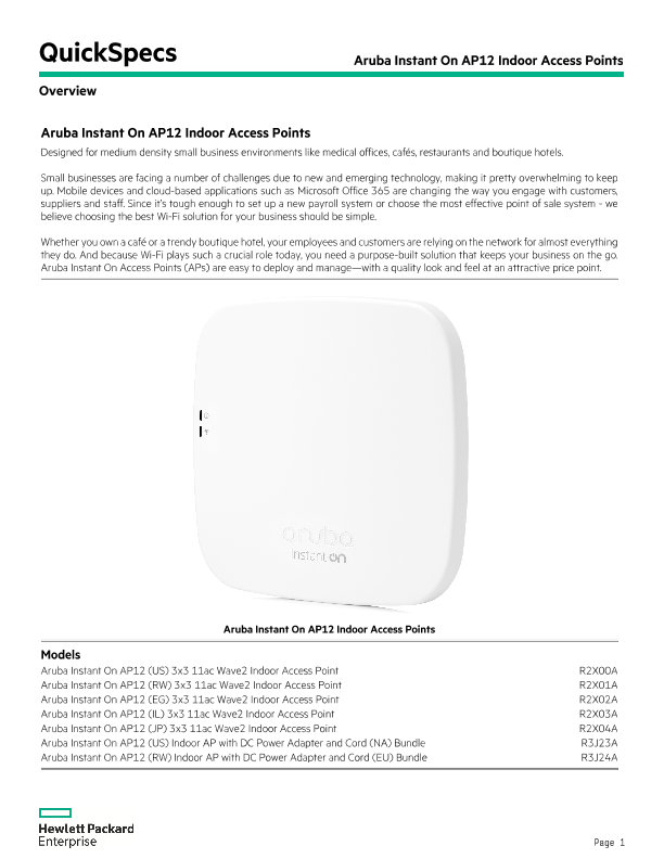 Aruba Ap 17 Outdoor Access Point