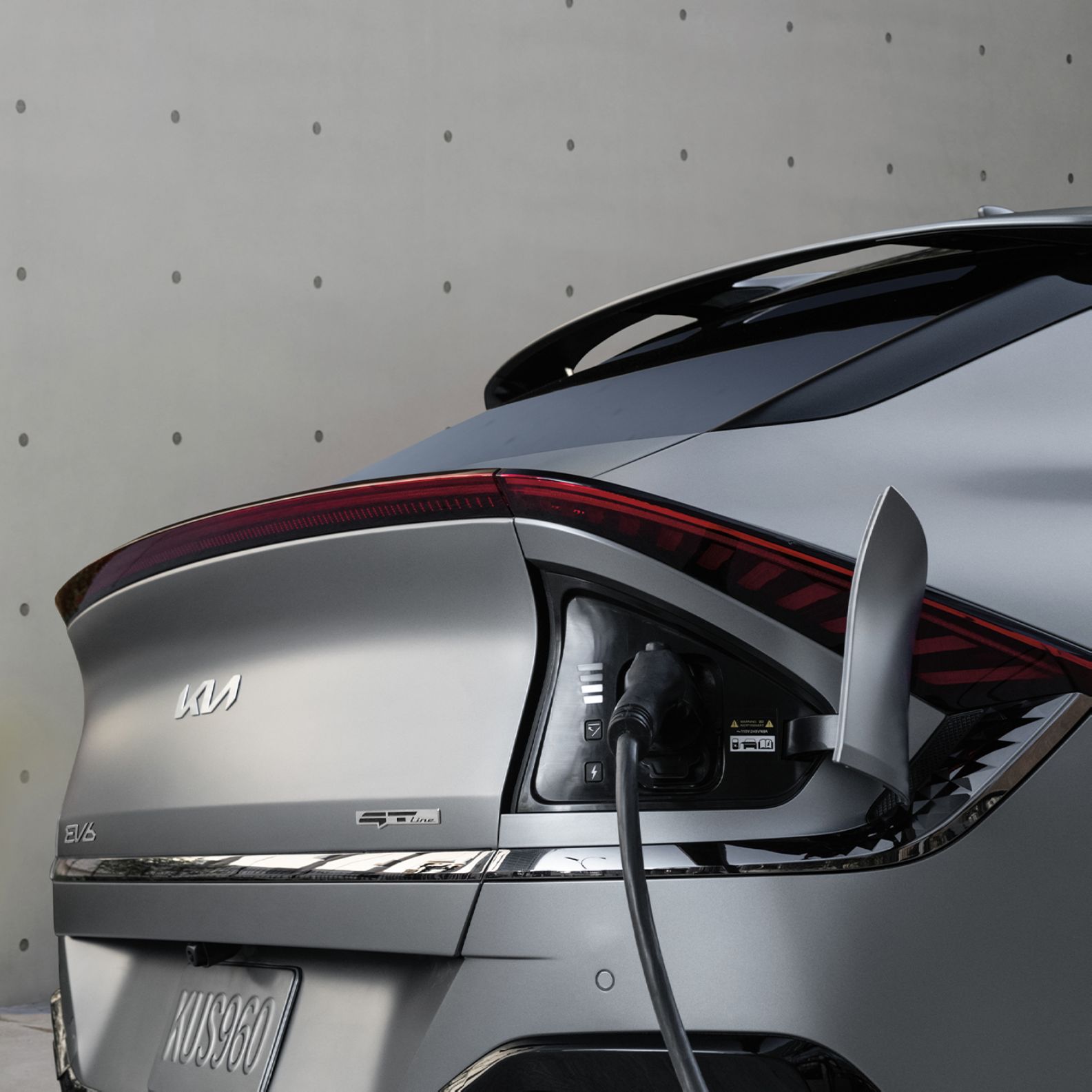 2024 Kia EV6 Utilizing Ultra-Fast DC Charging Close-Up