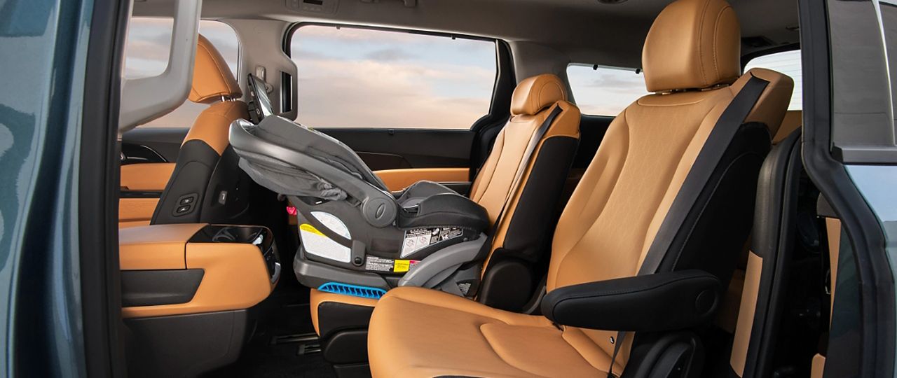 2024 Kia Carnival Utilizing Lower Anchors And Tethers For Children System To Secure Child Car Seat Side-View