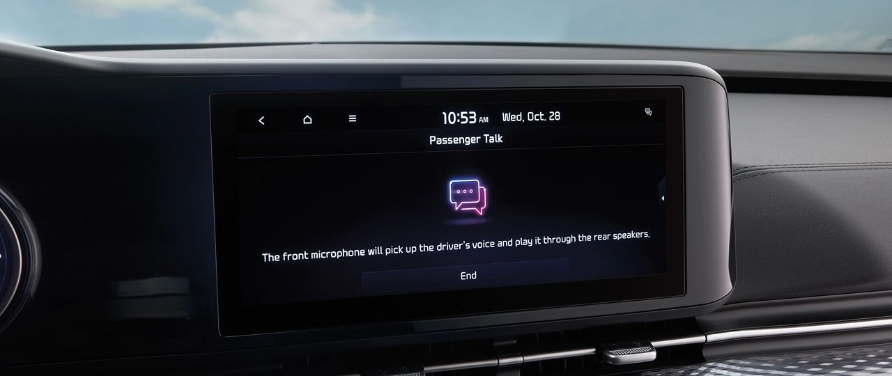 2024 Kia Carnival Driver And Passenger Talk System Close-Up