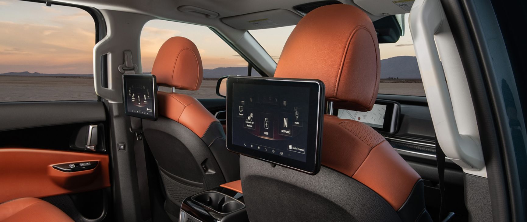  Duel Screen Rear Entertainment Screens on the back of the passenger and driver seats