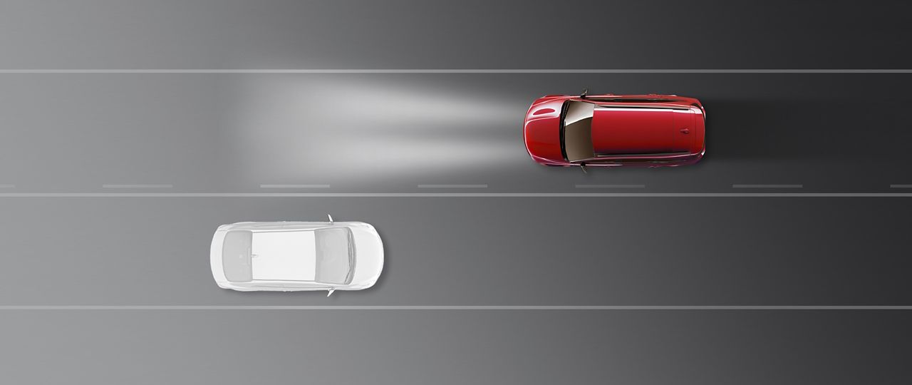 Kia Drive Wise high-beam assist visualization