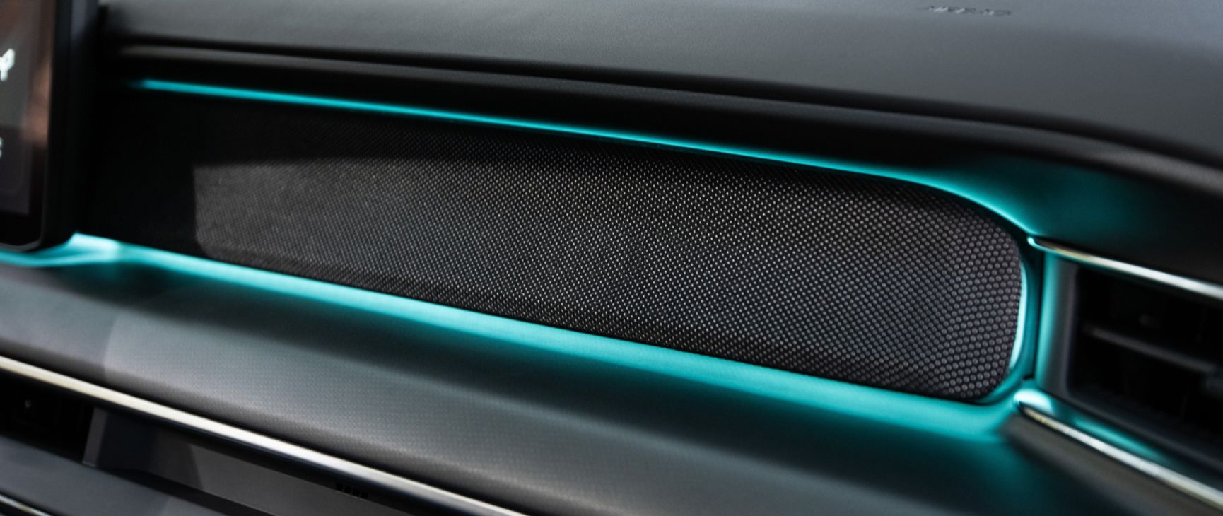 Color lighting options on the footwell and door trim